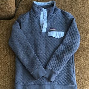 Blue Patagonia Quilted Snap-T Pullover - Like New